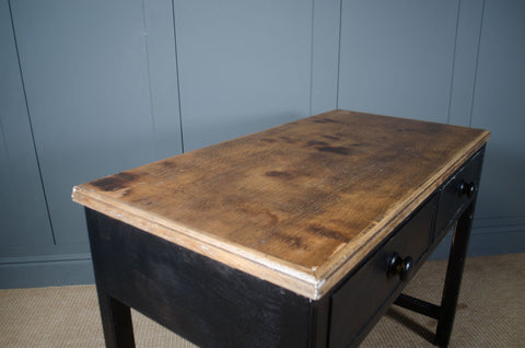 Edwardian ebonised desk