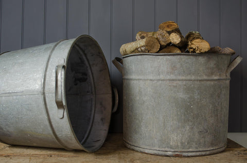 Large French zinc bucket