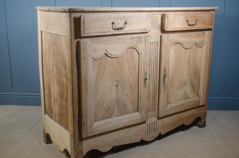 Antique French Bleached Oak Sideboard