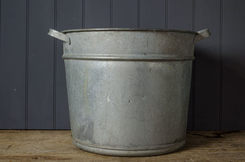 Large French zinc bucket