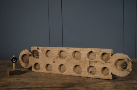 Reclaimed Indian Mancala Board Tray