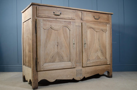 Antique French Bleached Oak Sideboard
