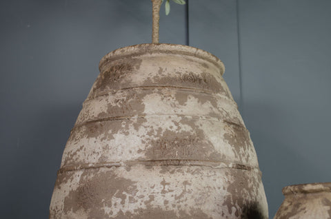 Faux stone clay pots