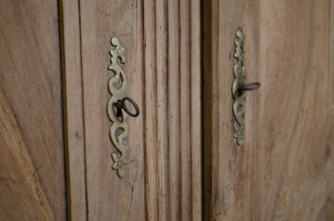 Antique French Bleached Oak Sideboard