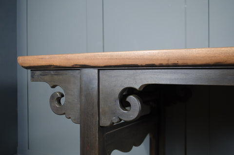 Large Chinese Ebonised Console table