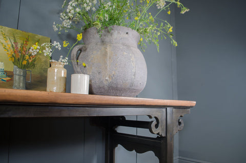 Large Chinese Ebonised Console table