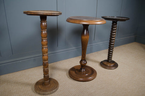 Bobbin turned side wine tables