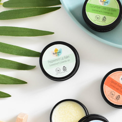 Peppermint Natural Lip Balm | Vegan, Hydrating & Nourishing | Plastic-Free, Handmade Lip Care