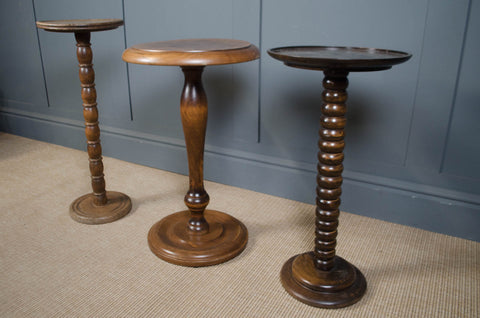 Bobbin turned side wine tables