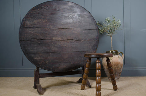 French vineyard wine table