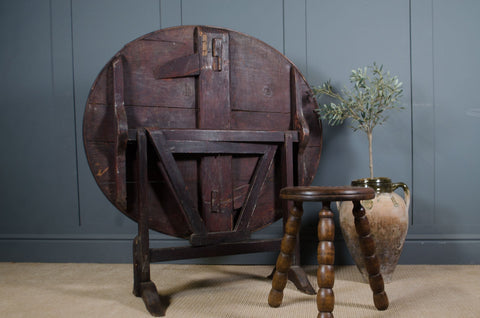 French vineyard wine table