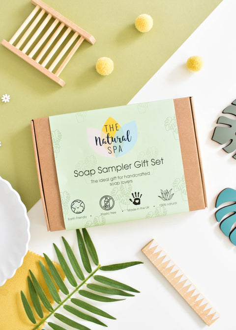 Soap Sampler Gift Set | 8 x 25g Mini Travel Soaps | Natural Handcrafted Letterbox Gift | Vegan, Plastic-Free Skincare