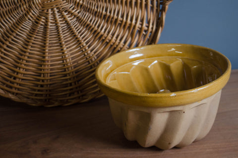 Ochre Glazed Jelly Mould