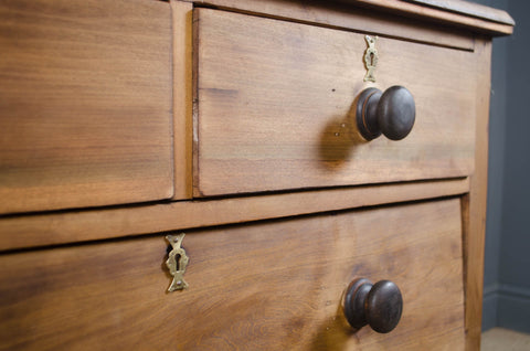 Edwardian Pine Drawers with Shou Sugi Ban Top