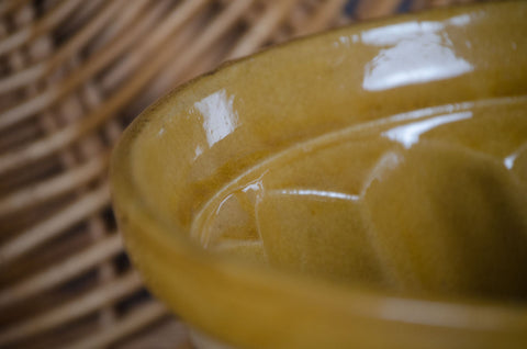 Ochre Glazed Jelly Mould