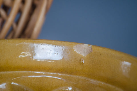 Ochre Glazed Jelly Mould