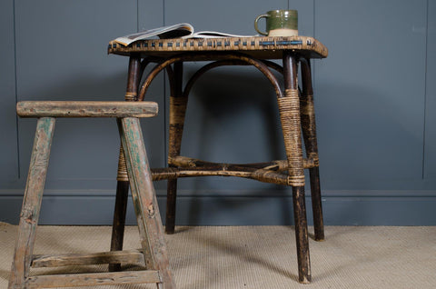 Mid century bamboo table