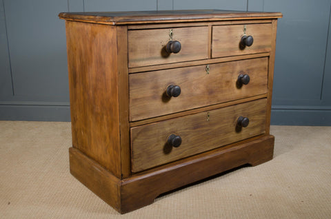 Edwardian Pine Drawers with Shou Sugi Ban Top