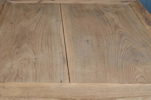 Small Chinese Elm Coffee Table with carved Apron