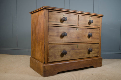 Edwardian Pine Drawers with Shou Sugi Ban Top