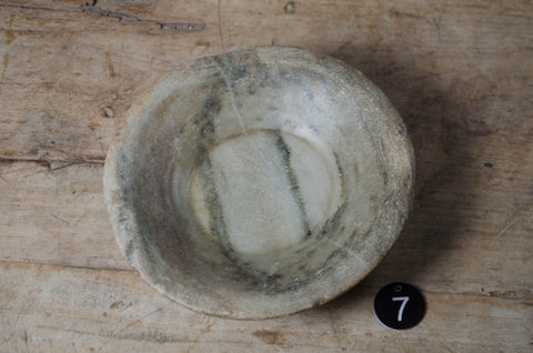 Antique Indian stone spice bowls
