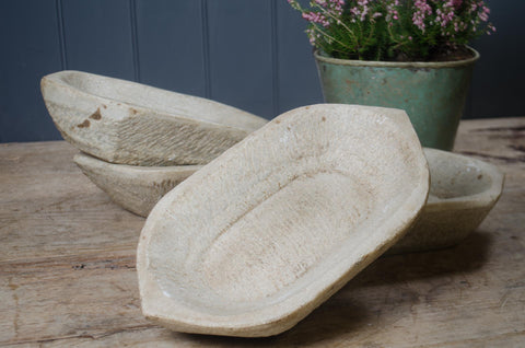 Indian oval stone spice bowl