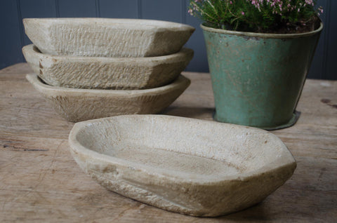 Indian oval stone spice bowl