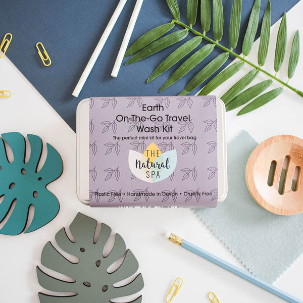 Earth Mini Travel Wash Kit | Natural “On the Go” Shampoo, Conditioner & Soap Set | Vegan, Plastic-Free Hair Care | Perfect Travel Gift