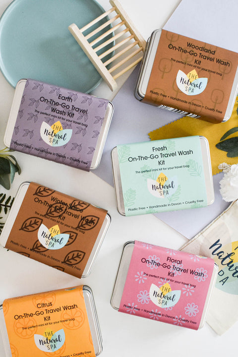 Earth Mini Travel Wash Kit | Natural “On the Go” Shampoo, Conditioner & Soap Set | Vegan, Plastic-Free Hair Care | Perfect Travel Gift