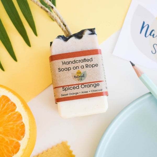 Spiced Orange Soap | Handmade Natural Soap Bar or Soap on a Rope | 100g
