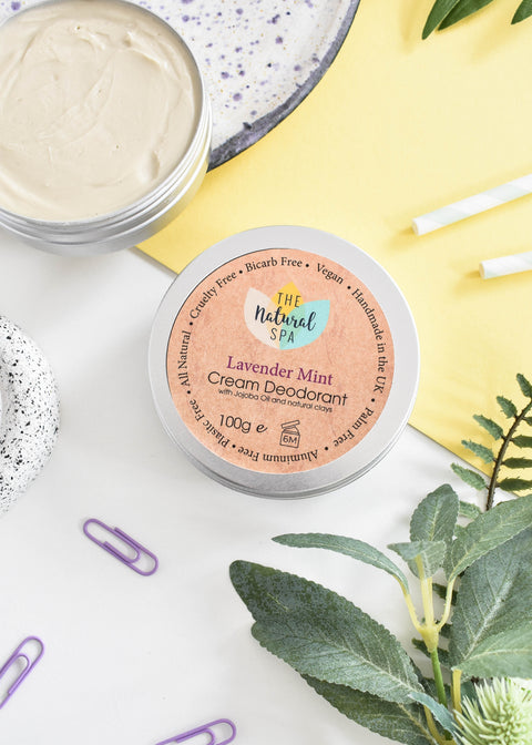Lavender Mint Cream Deodorant Balm | Natural Bicarb & Aluminium-Free | Gentle, Vegan, Plastic-Free Odour Protection