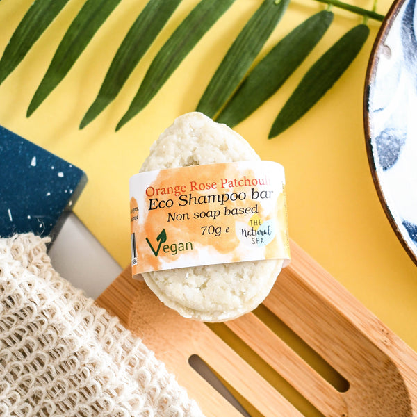 Patchouli Rose ECO Shampoo Bar | Natural, Non-Soap Hair Wash | Vegan & Plastic-Free Hair Care for All Hair Types