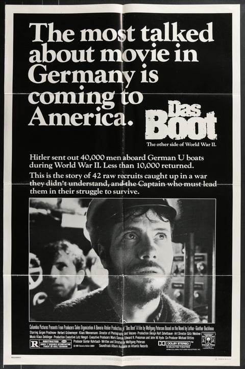 Affiche de film originale américaine (One Sheet) de Das Boot (1982)