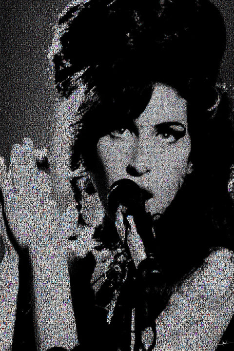 David Law - Crypto Amy Winehouse - Back to Black - Format XL 60X90