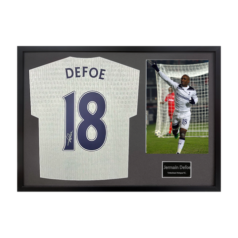 Jermain Defoe Signed Tottenham Hotspur Shirt Classic Frame