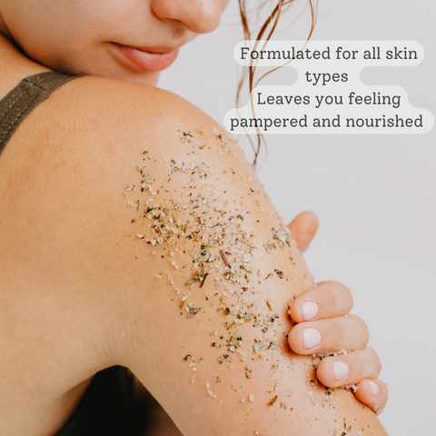 Lemon Calendula Body Scrub | Natural Exfoliating Sugar Scrub for Smooth, Glowing Skin | Vegan, Plastic-Free Skincare | 2 Size Options