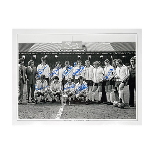 Derby County 1974/75 Squad Signed (Signed by 8) 16x12