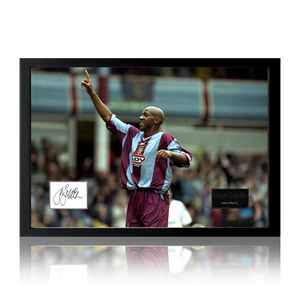 Dion Dublin Signed Aston Villa Cut Iconic Frame