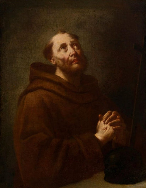 Domenico Fedeli, Maggiotto (1712-1794), da - San Francesco in meditazione davanti al Crocifisso
