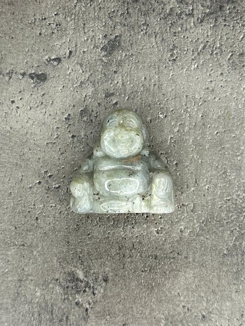 Labradorit - Mini Buddha