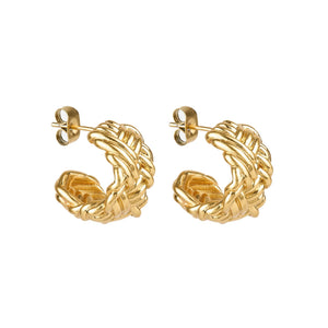 Herringbone Hoops