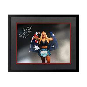 Ebanie Bridges Signed 16x12 Image Deluxe Mount Frame