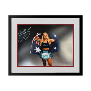 Ebanie Bridges Signed 16x12 Image Deluxe Mount Frame