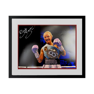 Ebanie Bridges Signed 16x12 Image Deluxe Mount Frame