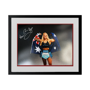 Ebanie Bridges Signed 16x12 Image Deluxe Mount Frame