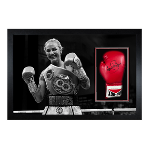 Ebanie Bridges Signed Glove Iconic Frame
