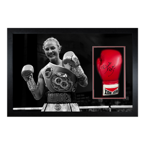 Ebanie Bridges Signed Glove Iconic Frame
