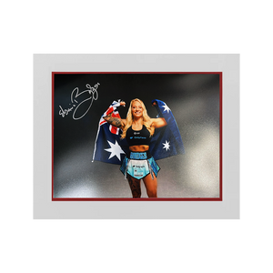 Ebanie Bridges Signed 16x12 Image Deluxe Mount