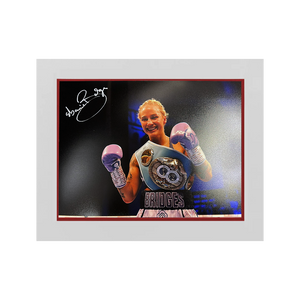Ebanie Bridges Signed 16x12 Image Deluxe Mount