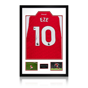 Eberechi Eze Signed Arsenal Shirt Premium Frame (ACG Cert)
